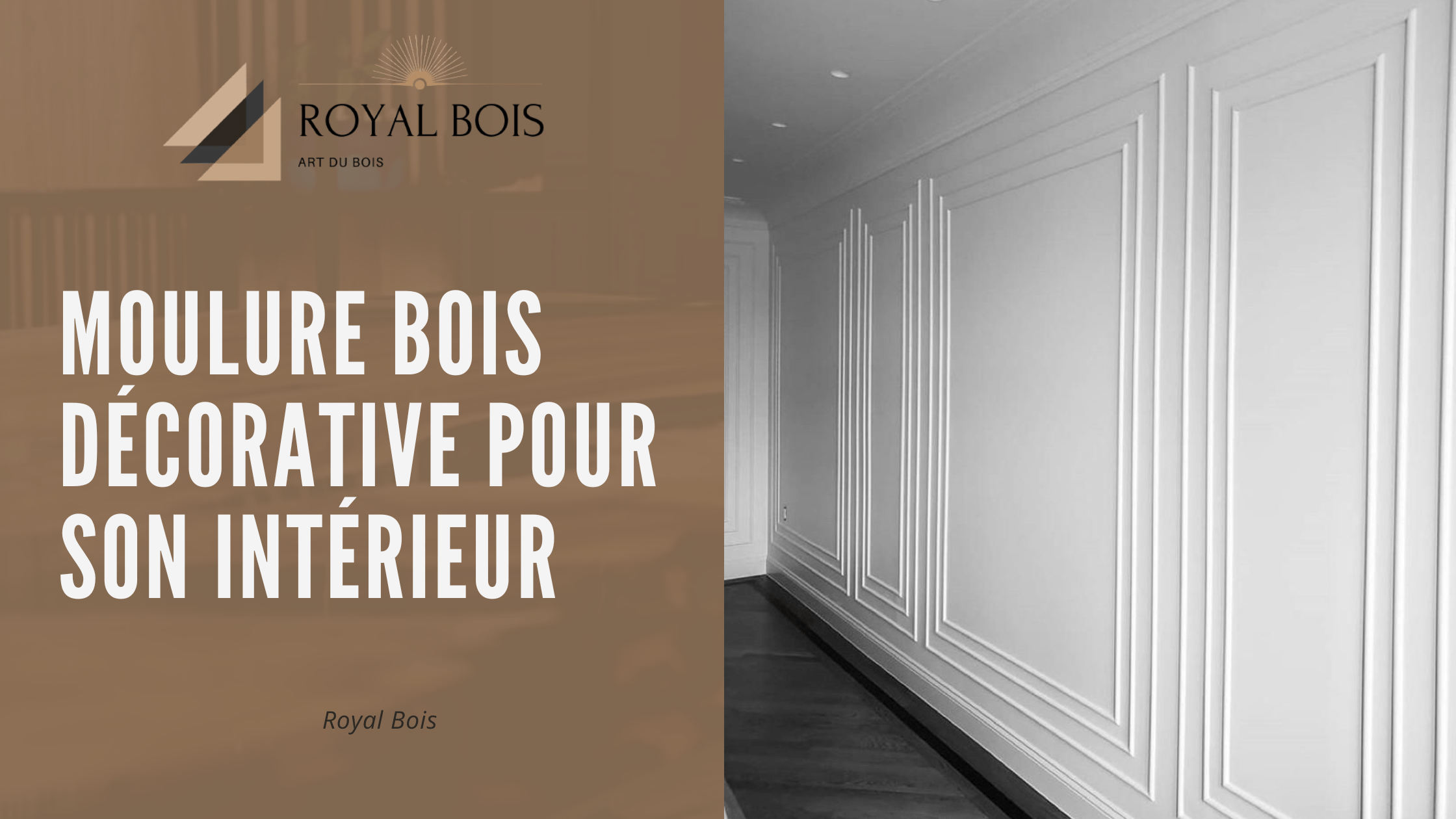 Moulure bois décorative pour son intérieur