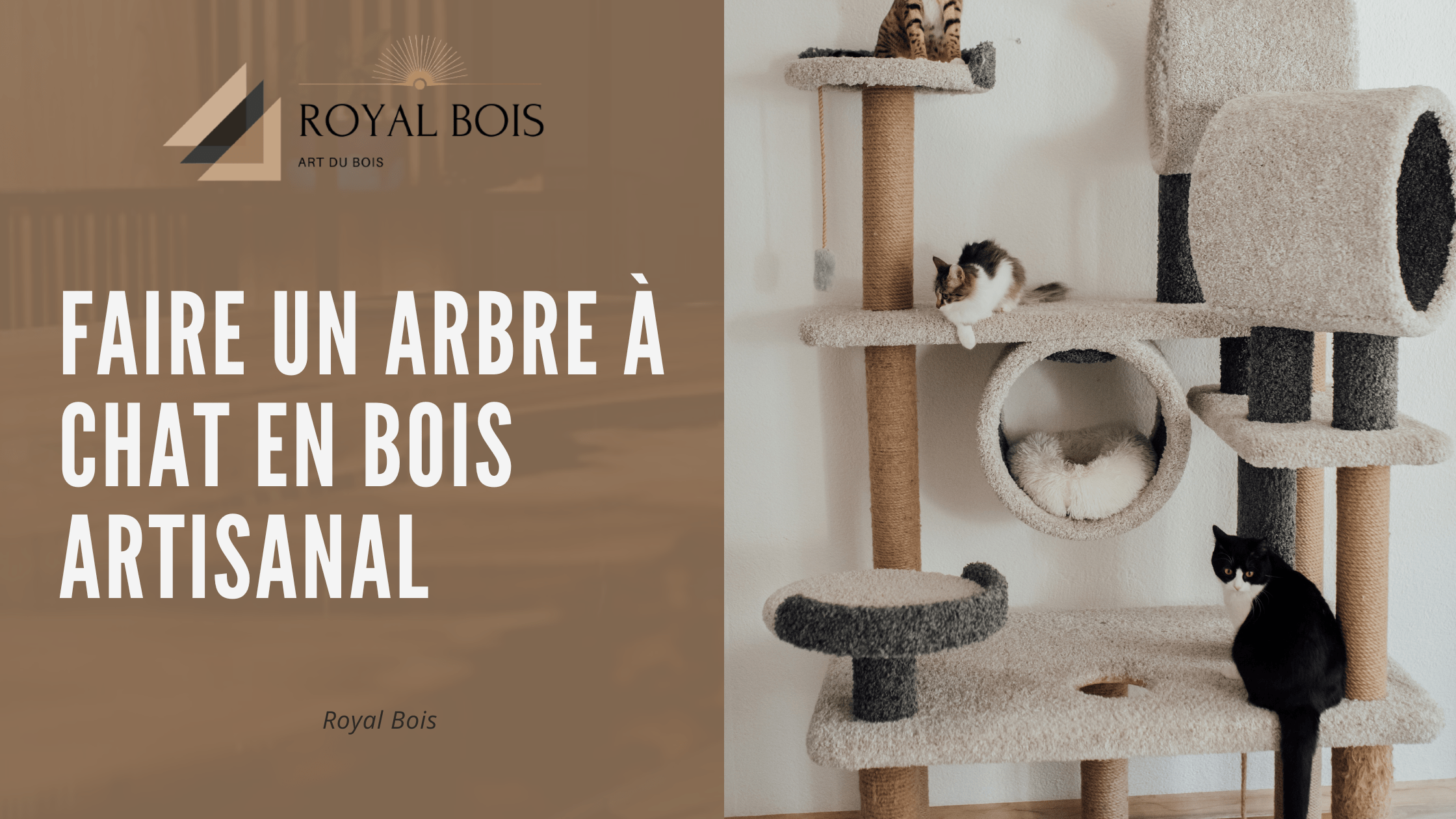 Faire un arbre à chat en bois artisanal