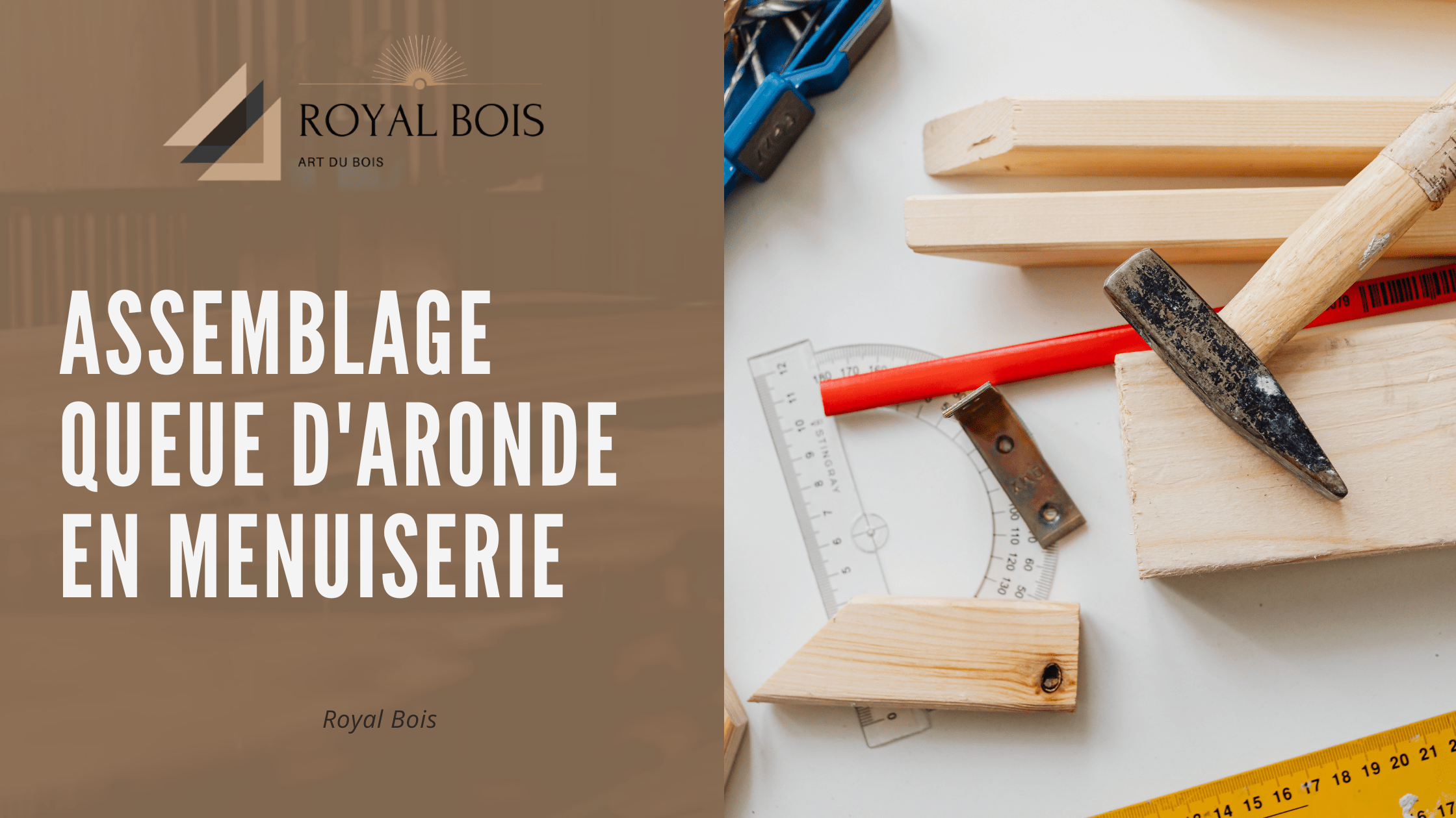 Assemblage queue d'aronde en menuiserie