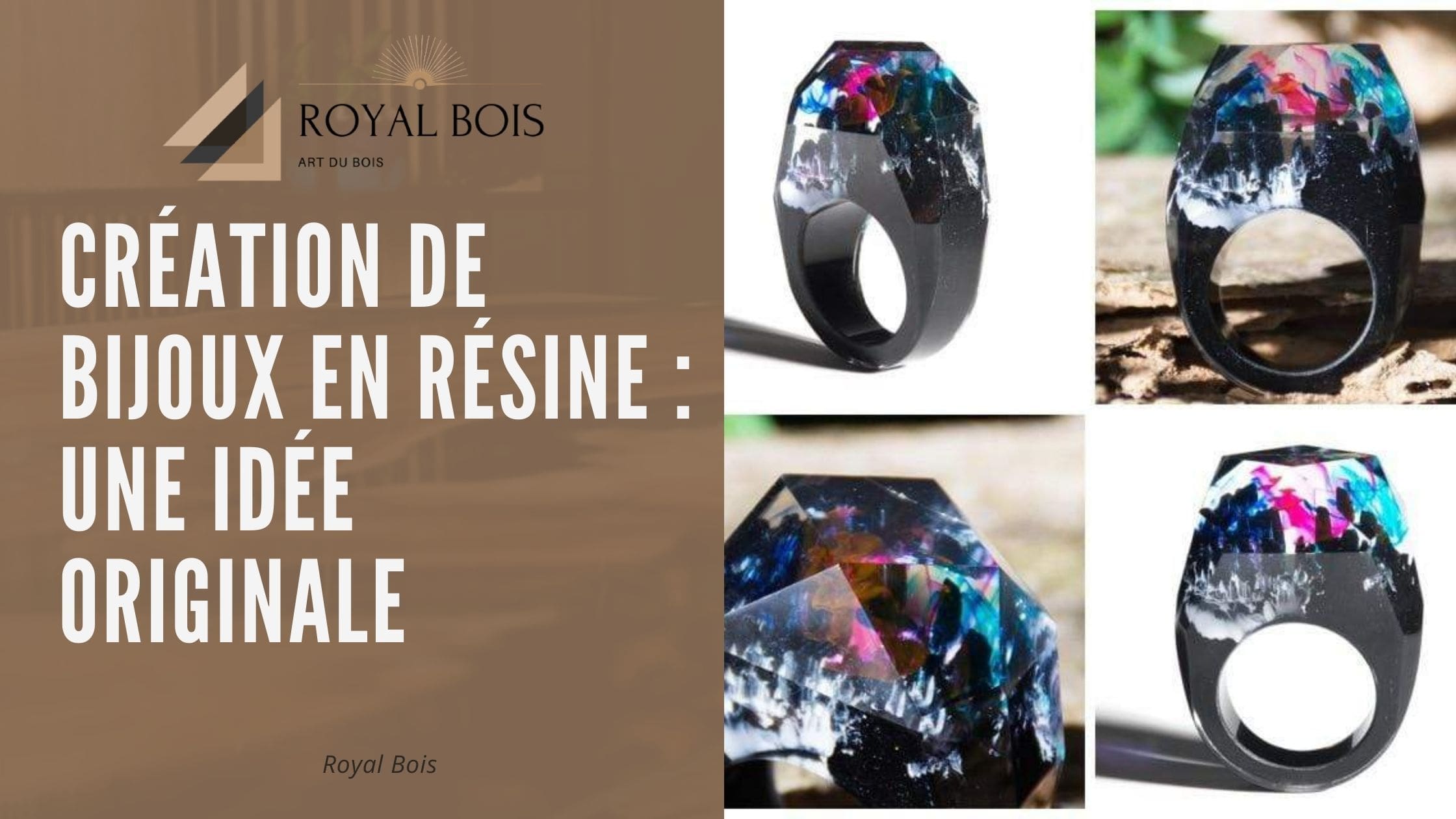 Création de bijoux en résine