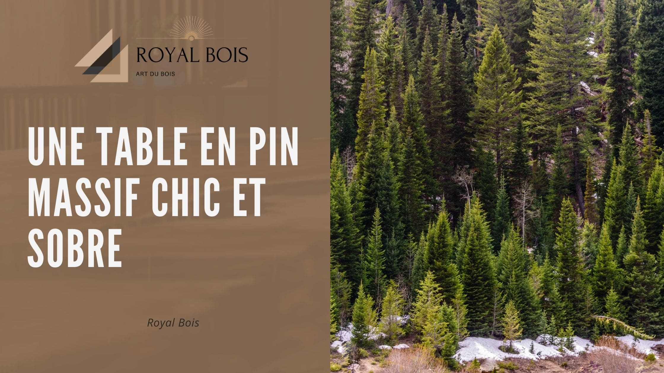 Une table en pin massif chic et sobre