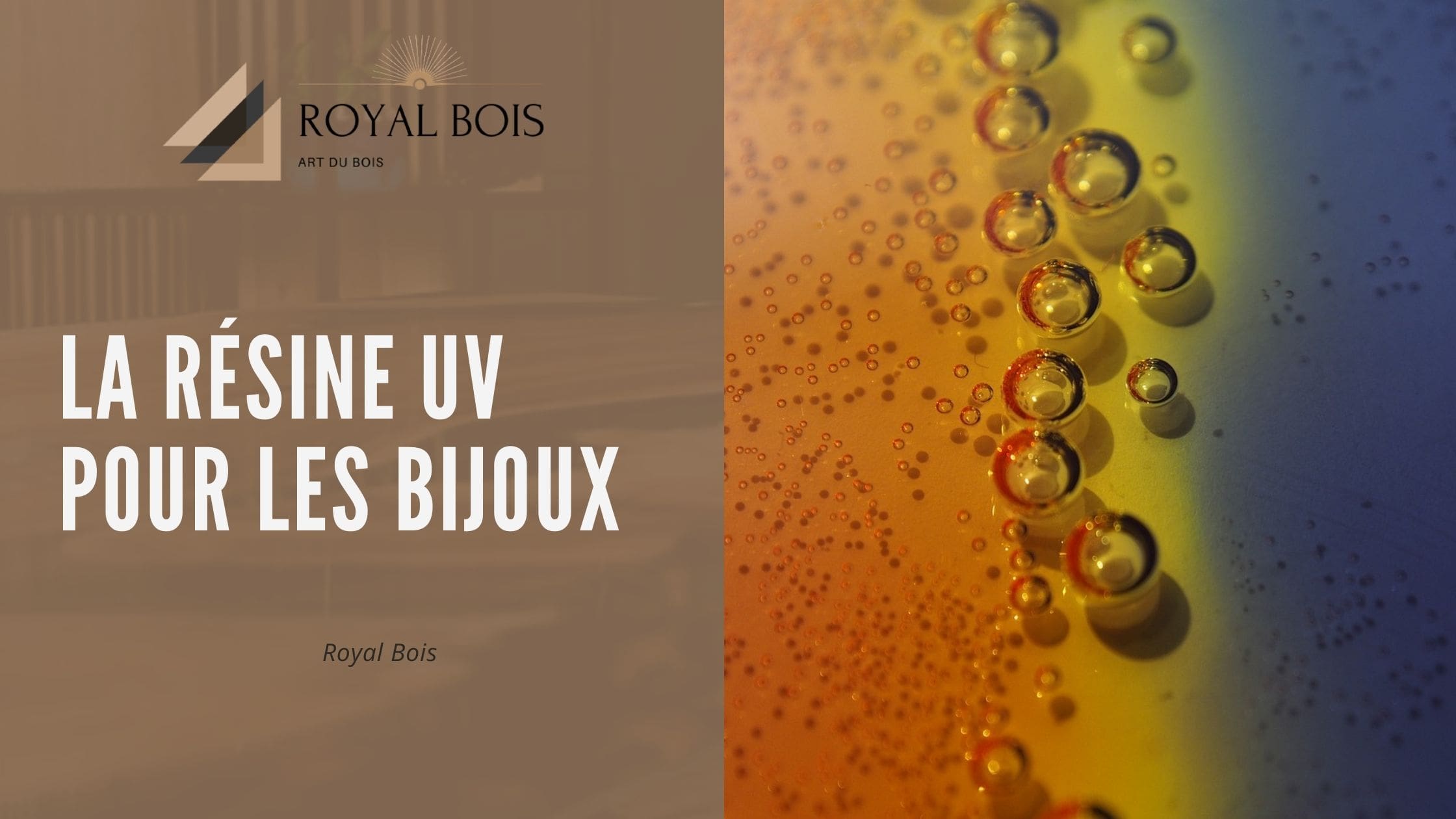La résine UV pour les bijoux