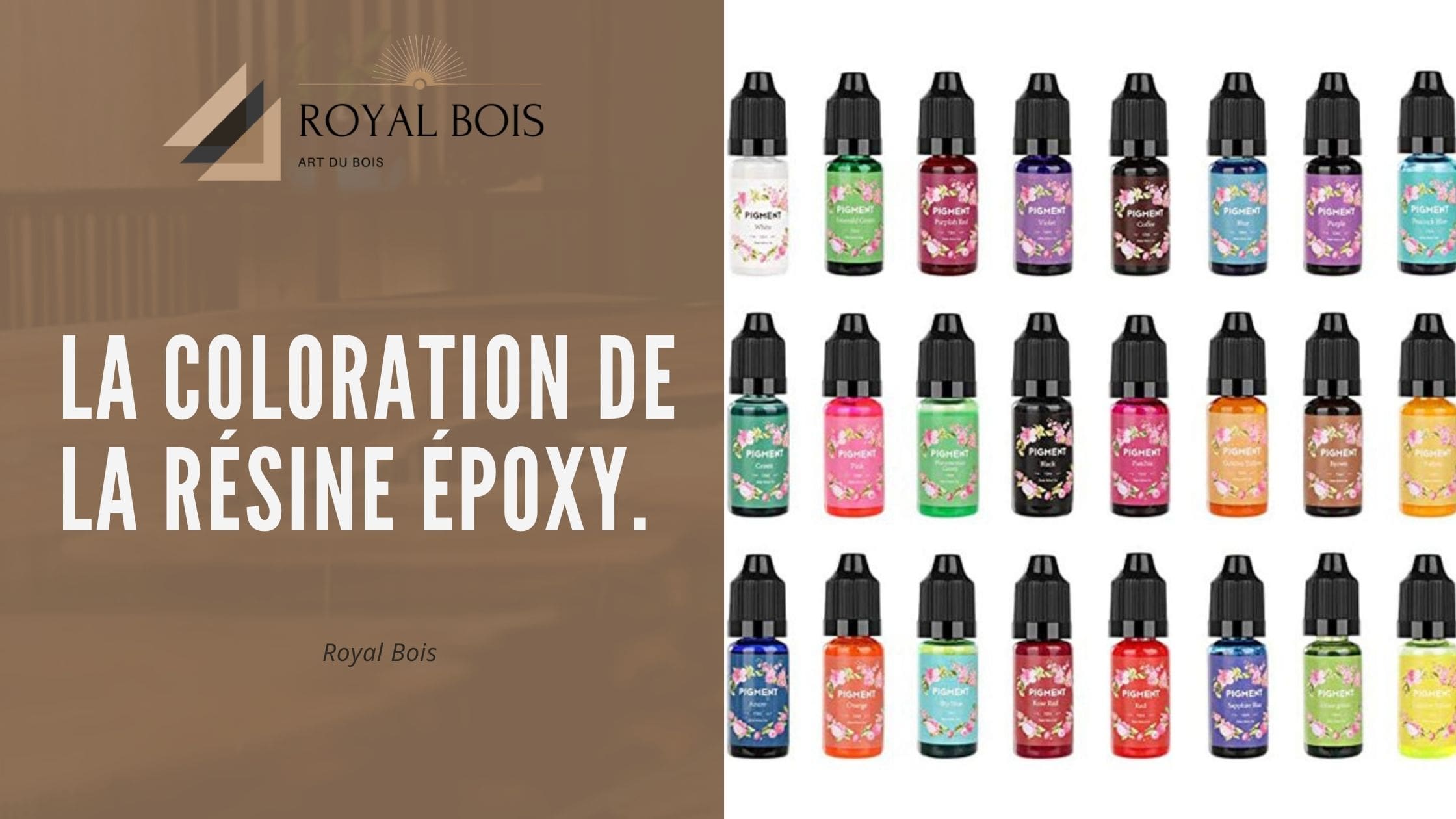 coloration de la résine époxy