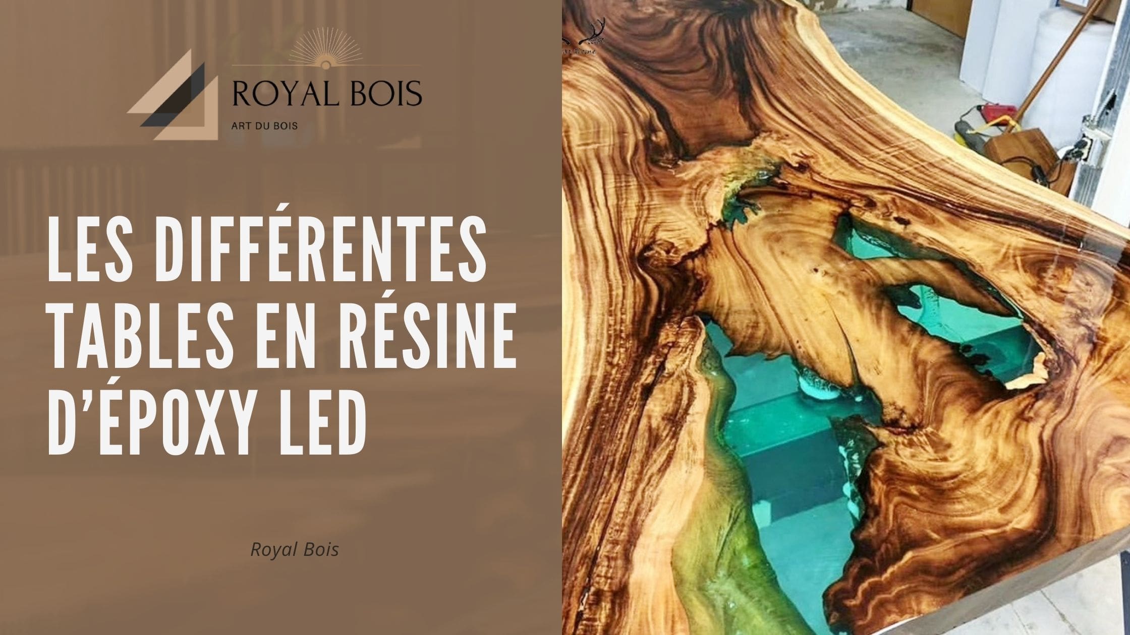 Les différentes tables en résine d’époxy led