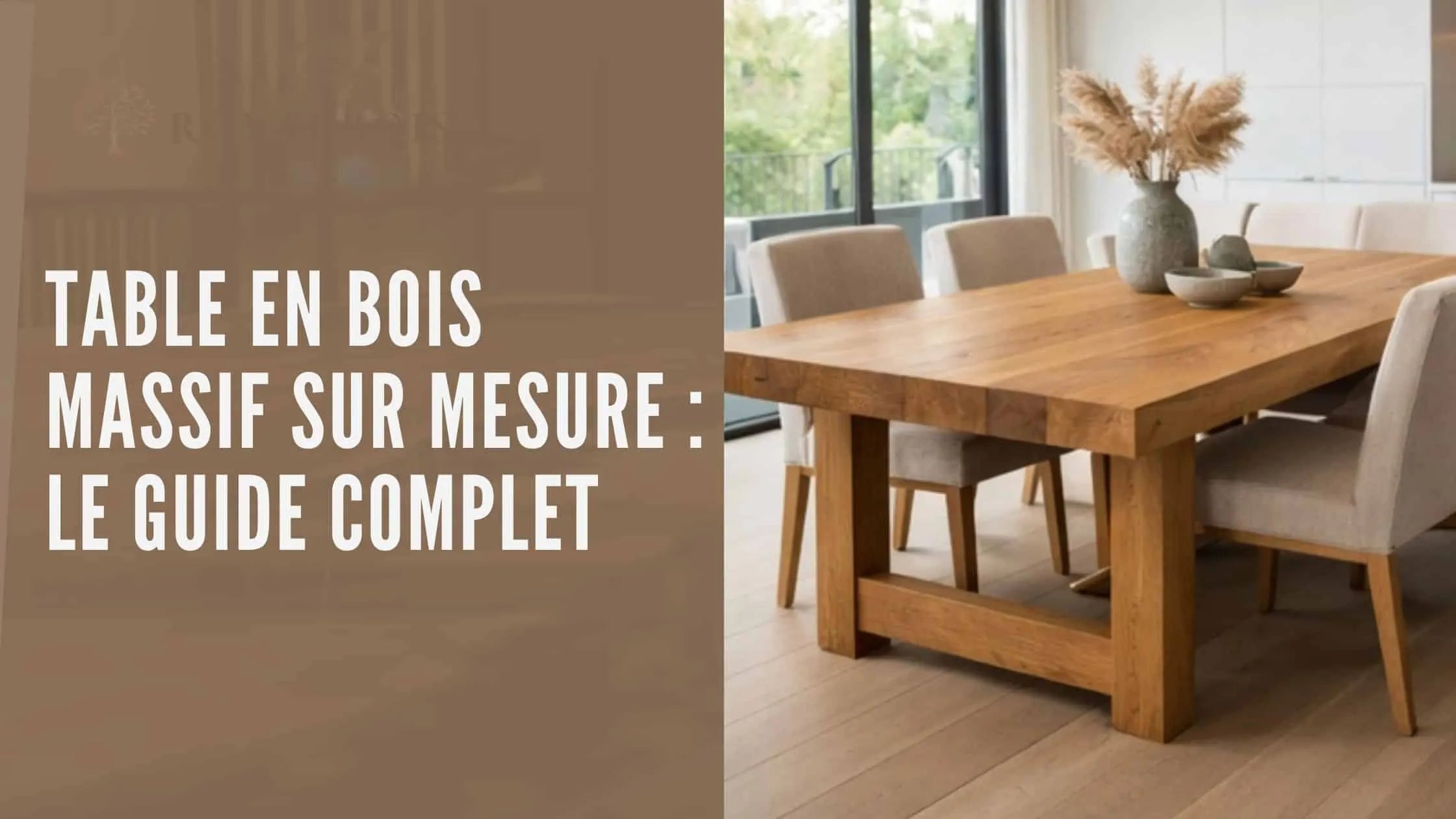Article blog royal bois sur les tables en bois massif sur-mesure : Les avantages, prix, étapes de fabrication, et guide des tailles et épaisseurs