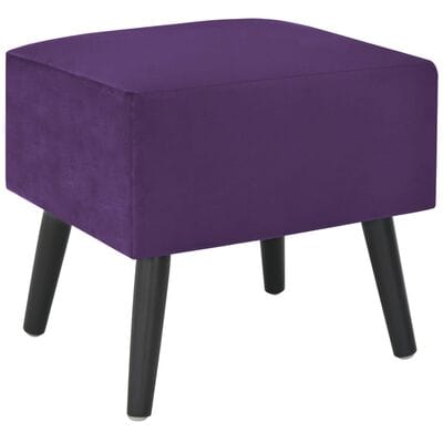 2 Table de chevet velour violet
