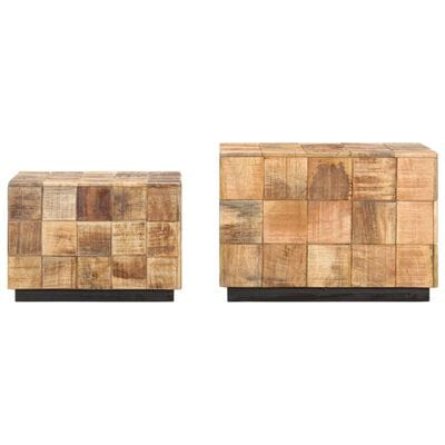 2 Tables basses carrée