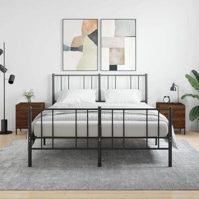 2 Tables de chevet brun