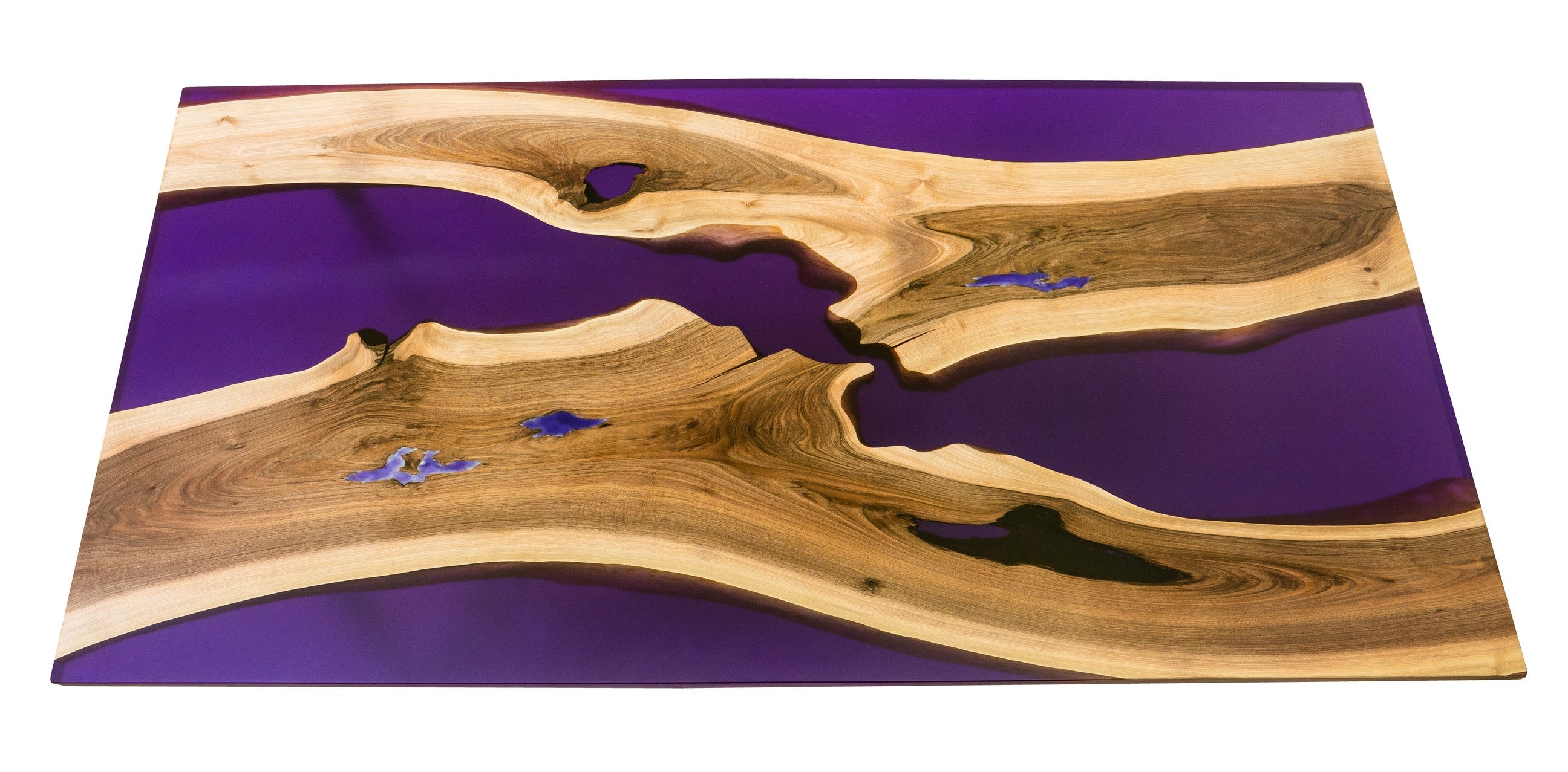 Table rivière bois naturel