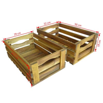 Caisse en bois decorative