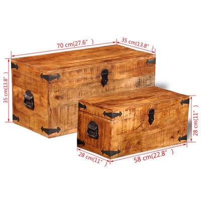 Coffre de rangement en bois