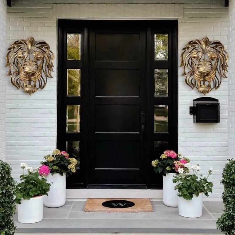 Décoration résine lion