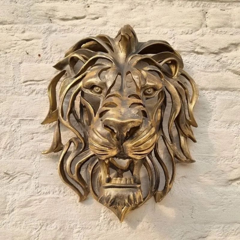 Décoration résine lion