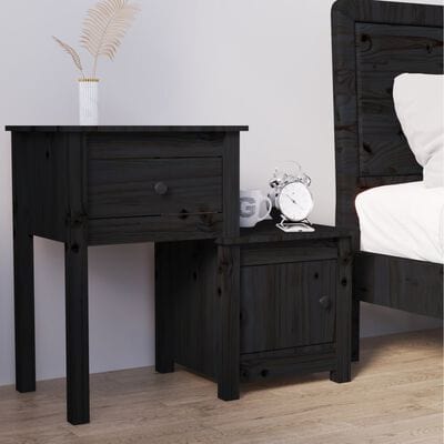 Double table de chevet Noir