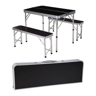 Ensemble table pliable
