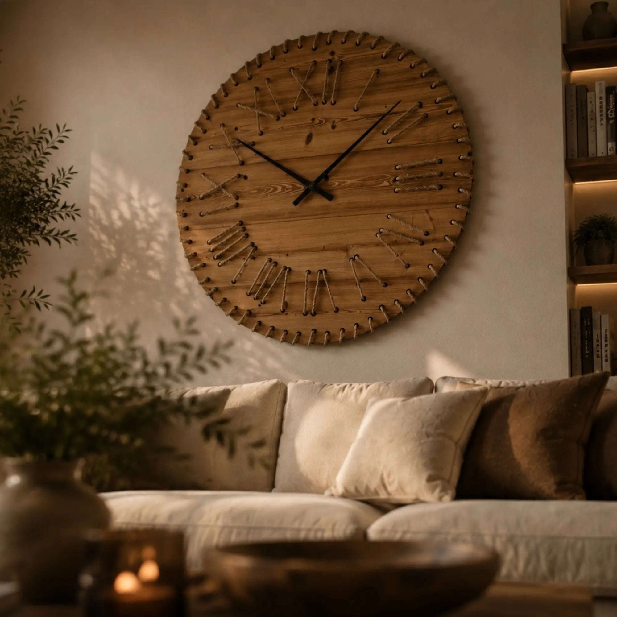 Horloge murale géante 100 cm modèle HORIZON vue d'ensemble