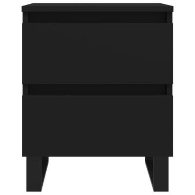 Lot 2 table de chevet noir