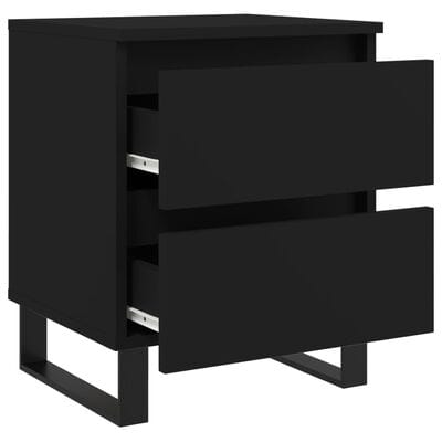 Lot 2 table de chevet noir