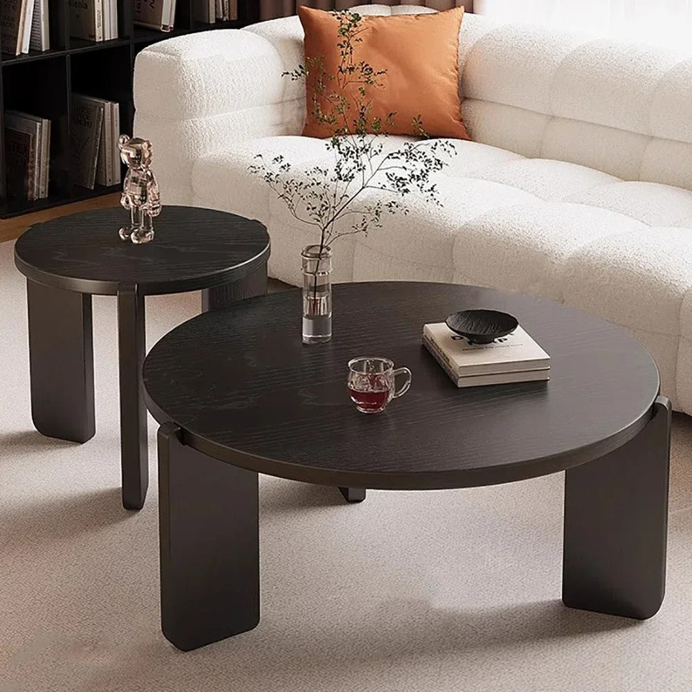 Table basse industrielle ronde