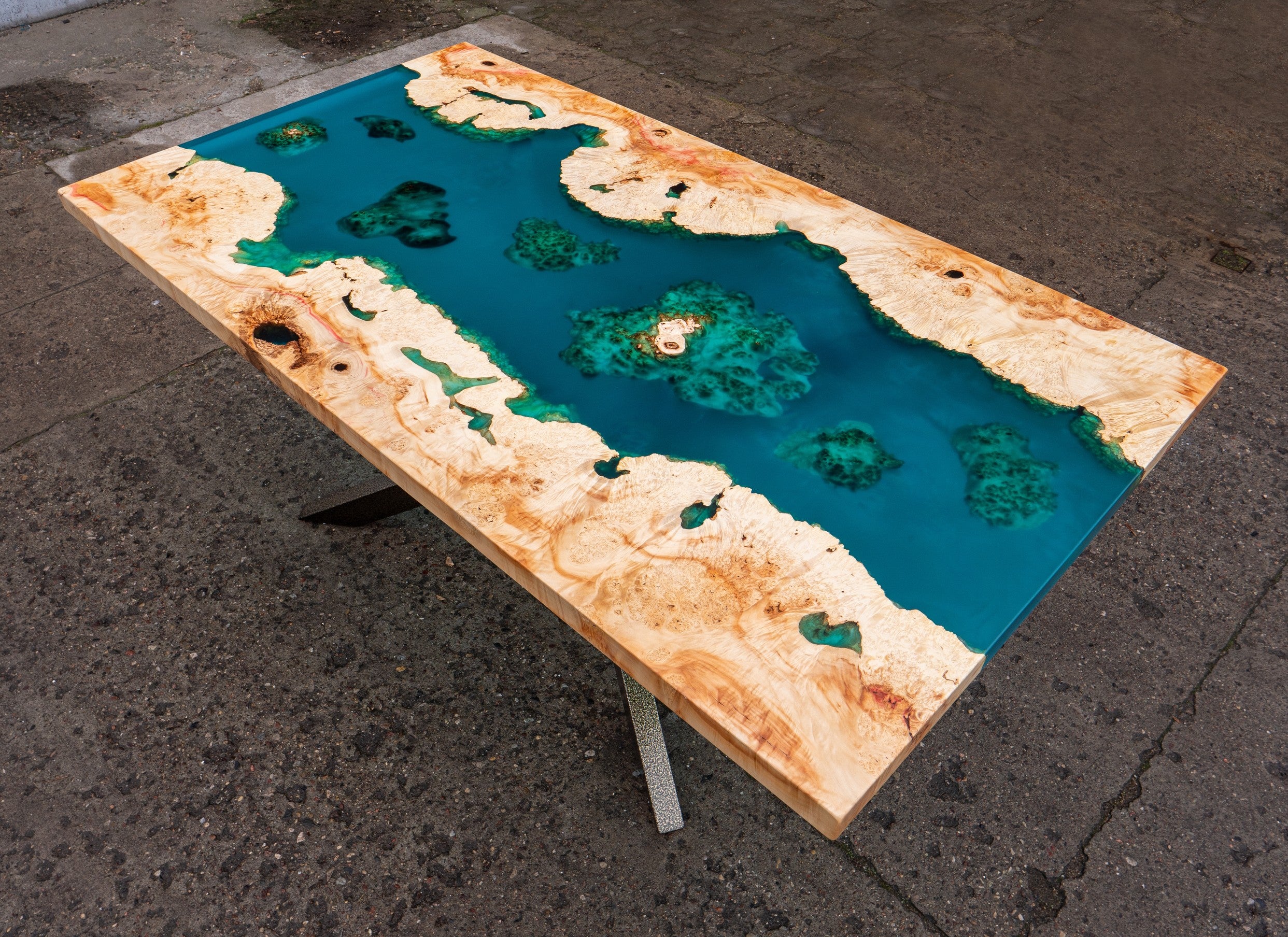 Table époxy plage