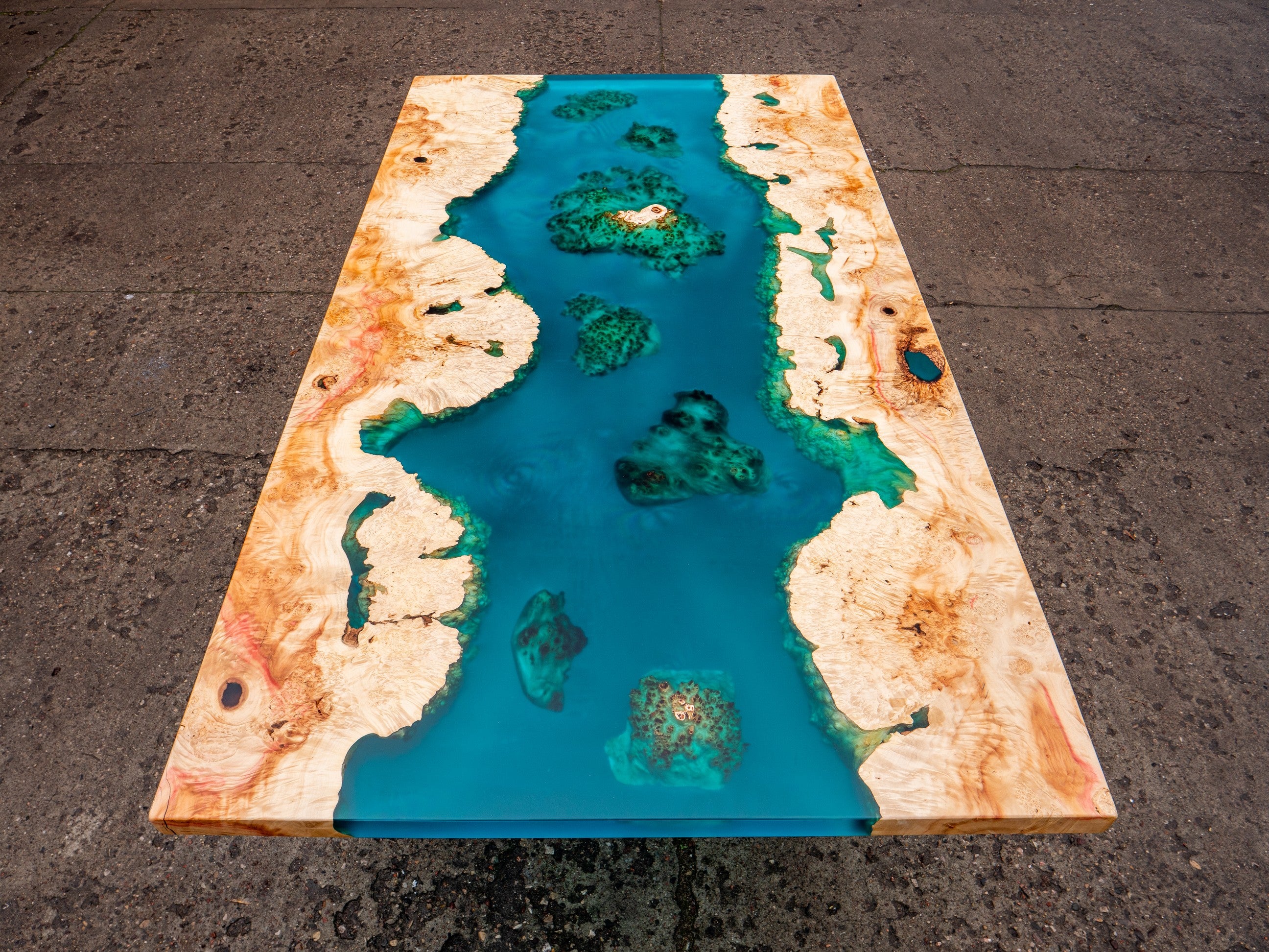 Table époxy plage