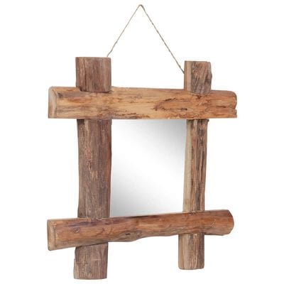 Miroir en bois naturel