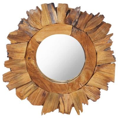 Miroir mural en bois