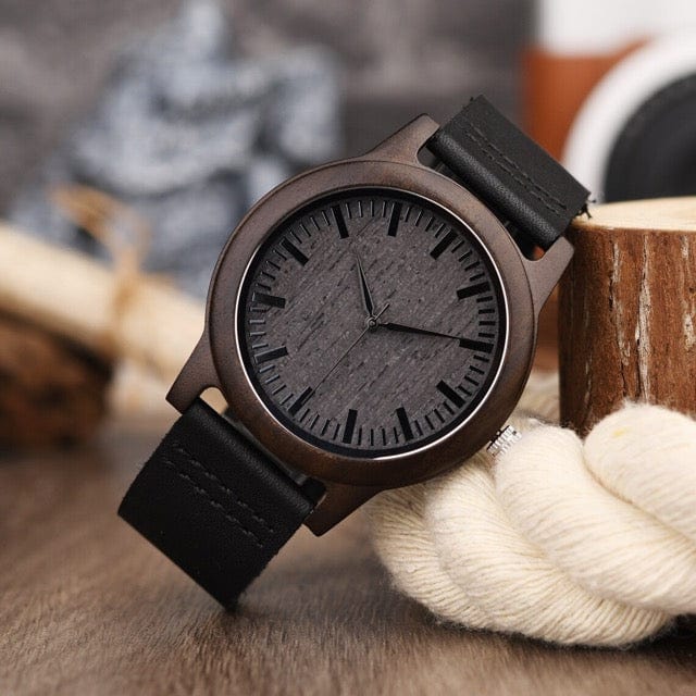 Montre en bois "Dark"