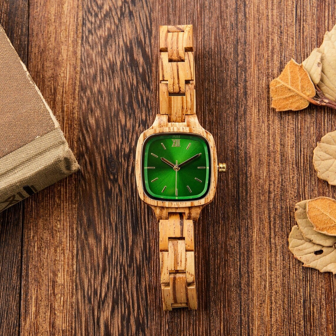 Montre en bois "Green"