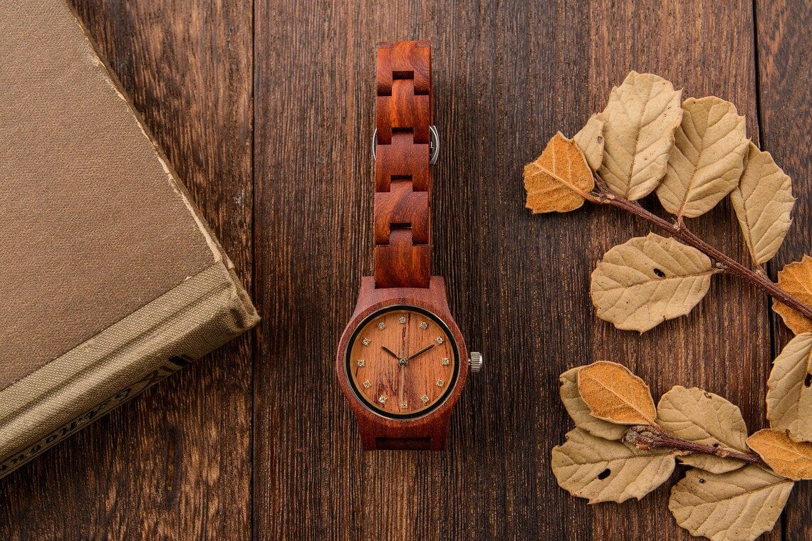 Montre en bois "Red"