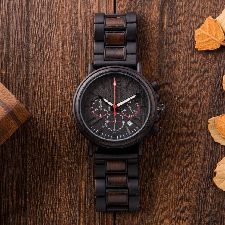 Montre en bois "Ronce"