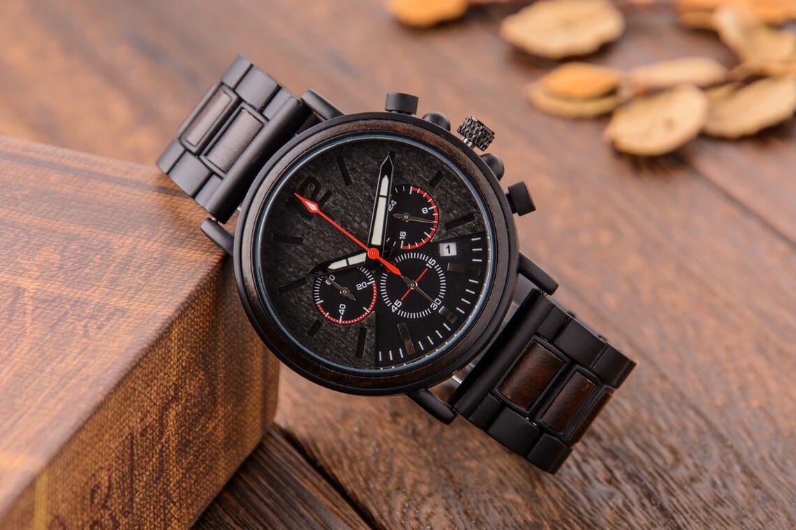 Montre en bois "Ronce"