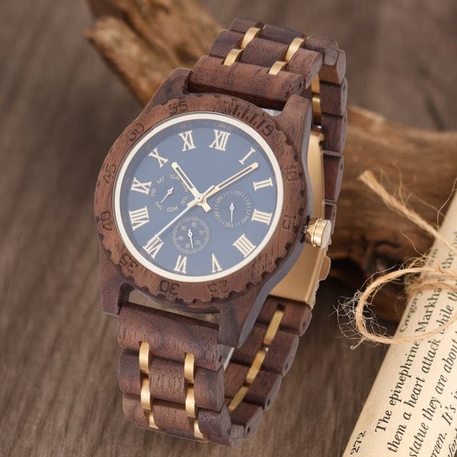 Montre en bois "Terre"