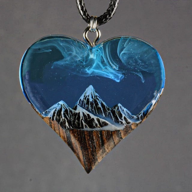 Pendentif coeur bleu