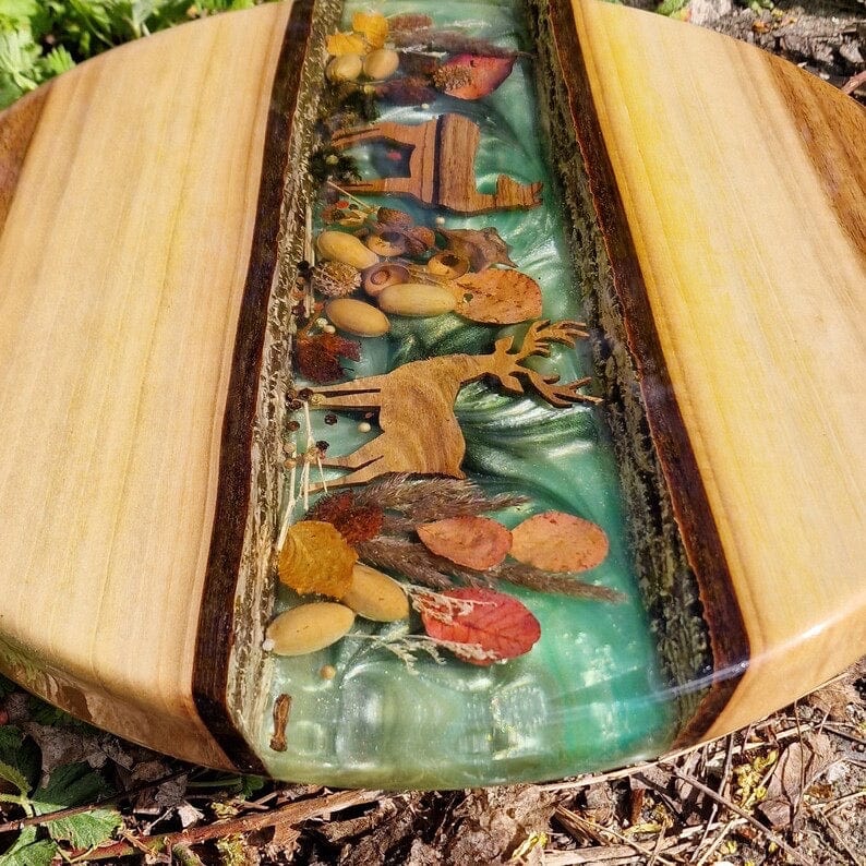 Plateau bois et époxy