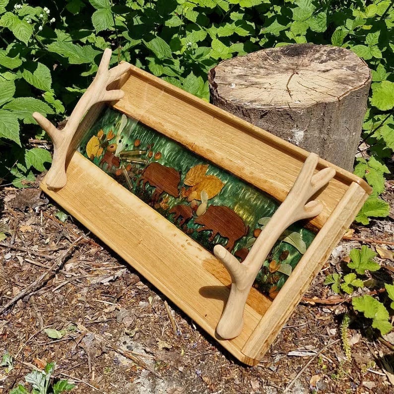 Plateau en bois design bois époxy