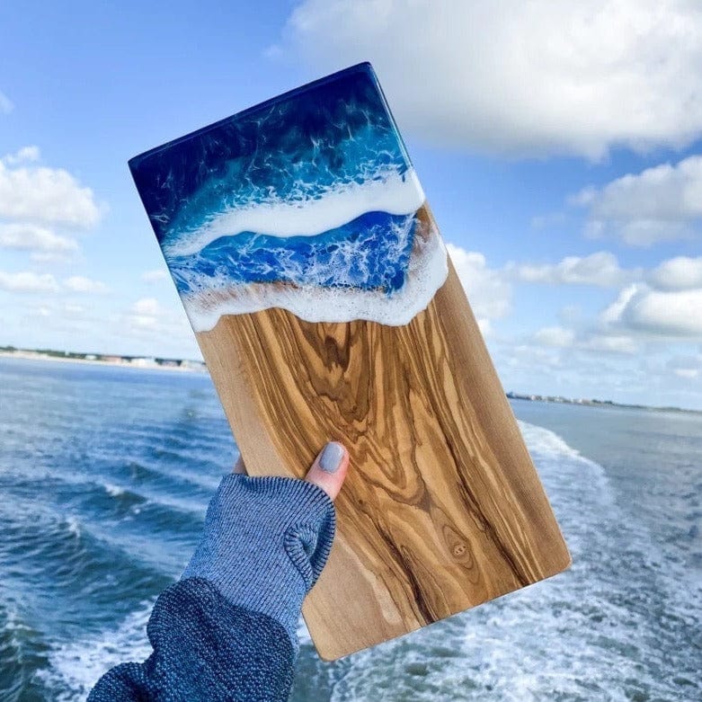 Plateau en époxy de repas