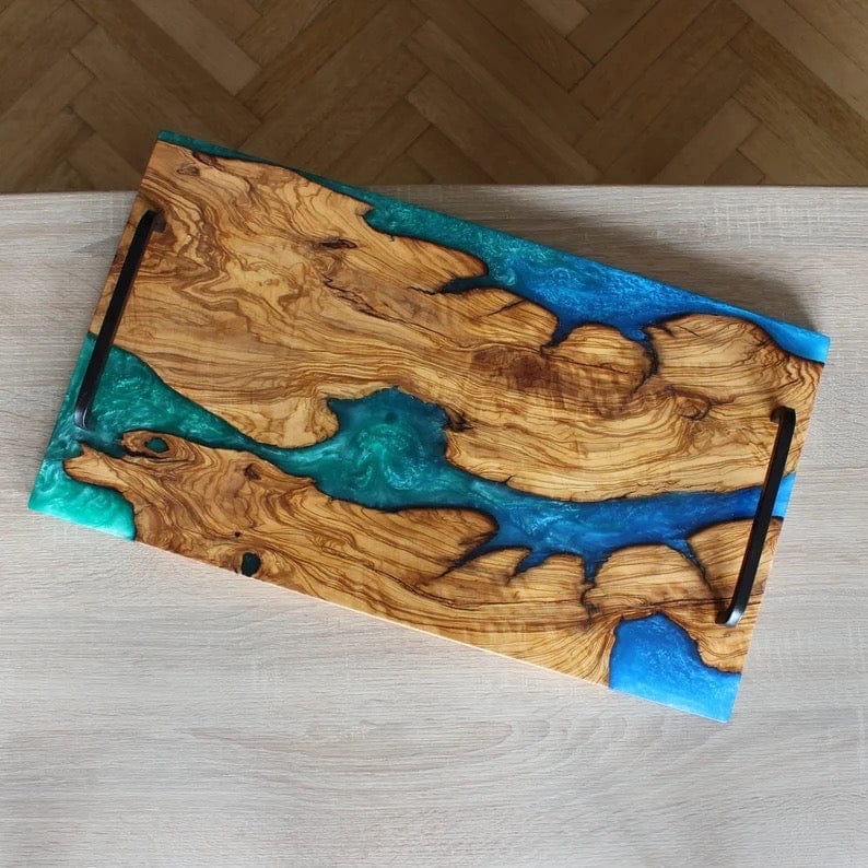 Plateau résine époxy cuisine