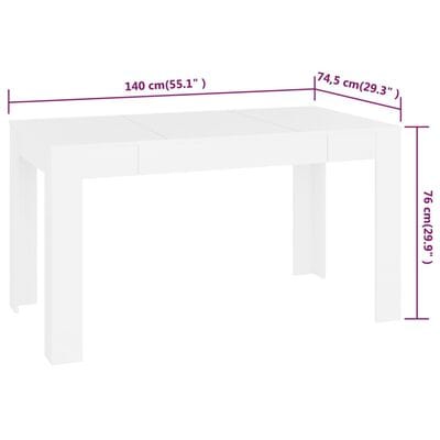 Table a manger 140 cm
