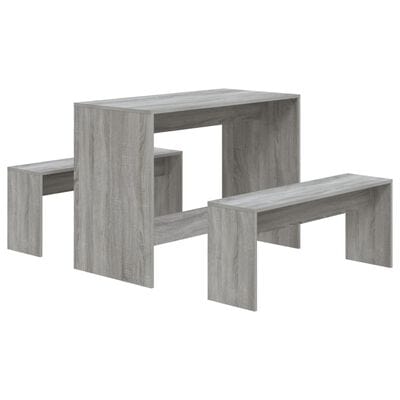 Table a manger avec banc gris