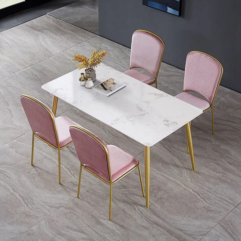 Table a manger blanche laquée