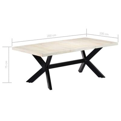 Table a manger bois blanc
