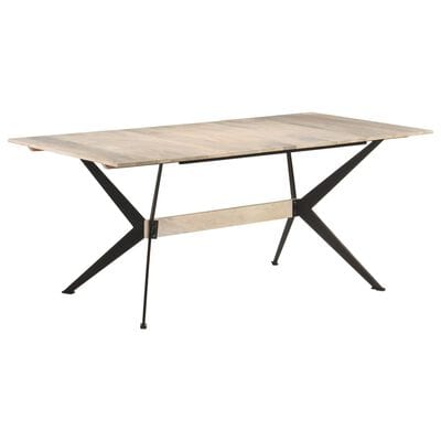 Table a manger bois blanchi