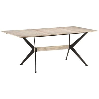 Table a manger bois blanchi