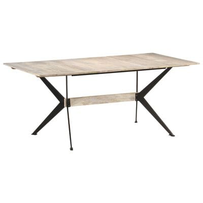Table a manger bois blanchi