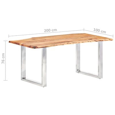 Table a manger bois brut