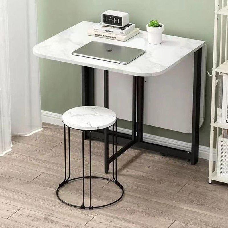 Table a manger bois et blanc