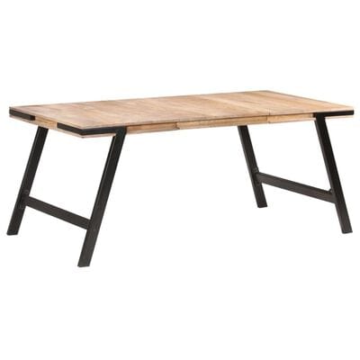 Table a manger bois et metal