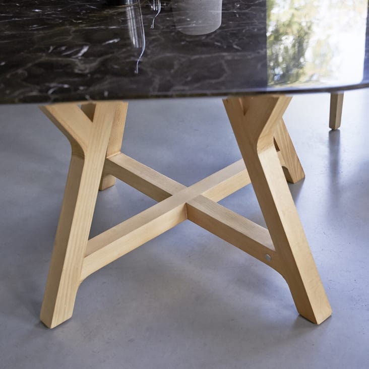 Table a manger marbre noir