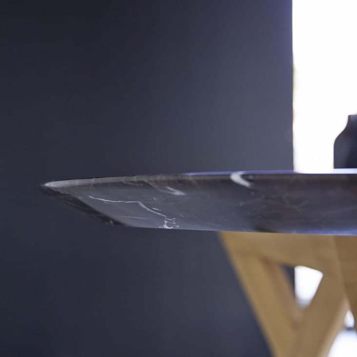 Table a manger marbre noir
